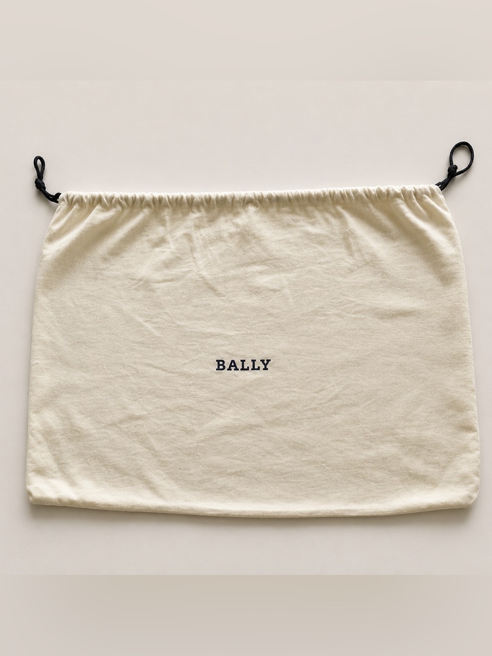 Bally Dust Bag Cream Off White Storage Drawstring Travel
